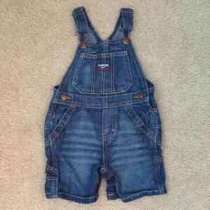 OshKosh B'gosh Classic Blue Kids Overall Shorts